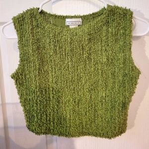 Green sweater tank